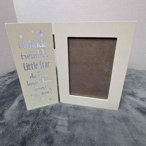 Accents | Double Hinged 5x7 Photo Frame Twinkle Little Star Lights Up ...